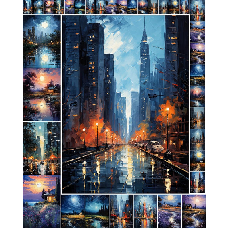 Decoupage Paper Pack (35 Sheets 6"X8") Incredible Landscapes Of Cites And Coun