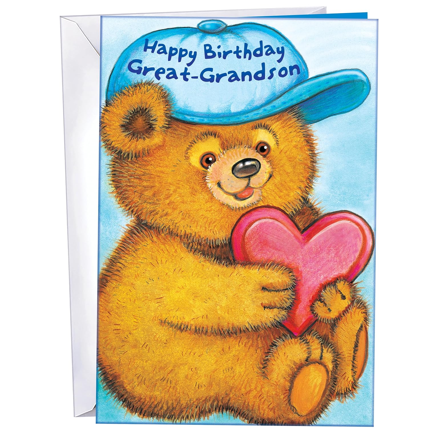 Great-Grandson Birthday Card - Large Card Opens To 10" X 7.75" - Made In Chicago - Premium Envelope Included & Shipped In Extra Sturdy Mailer 95816