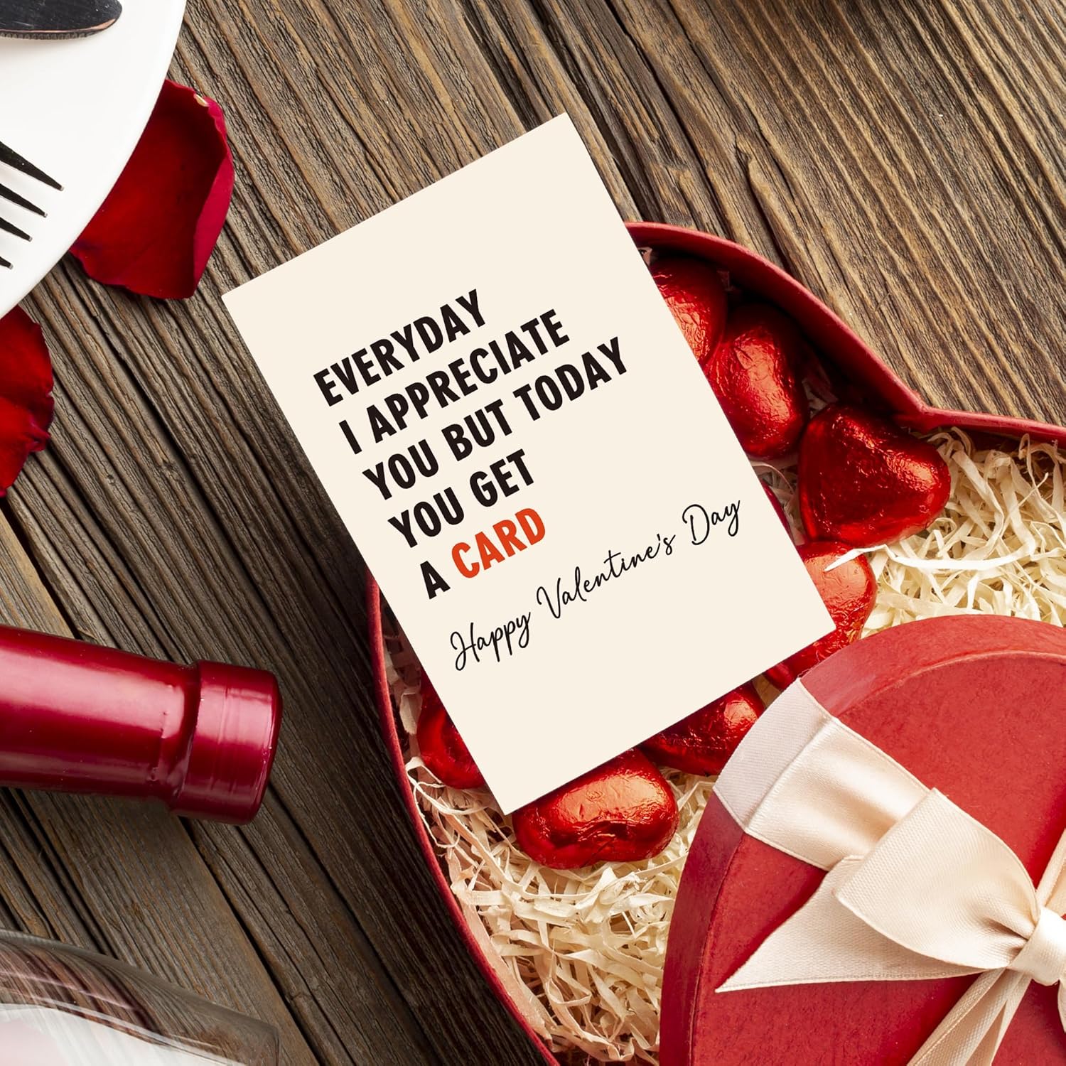 Funny Valentines Card Gift For Husband Wife, Hilarious Valentine’S Day Cards For Him Her, Happy Valentines Day Card From Wife Husband, But Today You Get A Card.