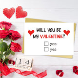 Funny Valentine'S Day Card Gift For Him Her, Naughty Valentines Day Card For Wife Husband, Will You Be My Valentine Card, Yes Or Yes