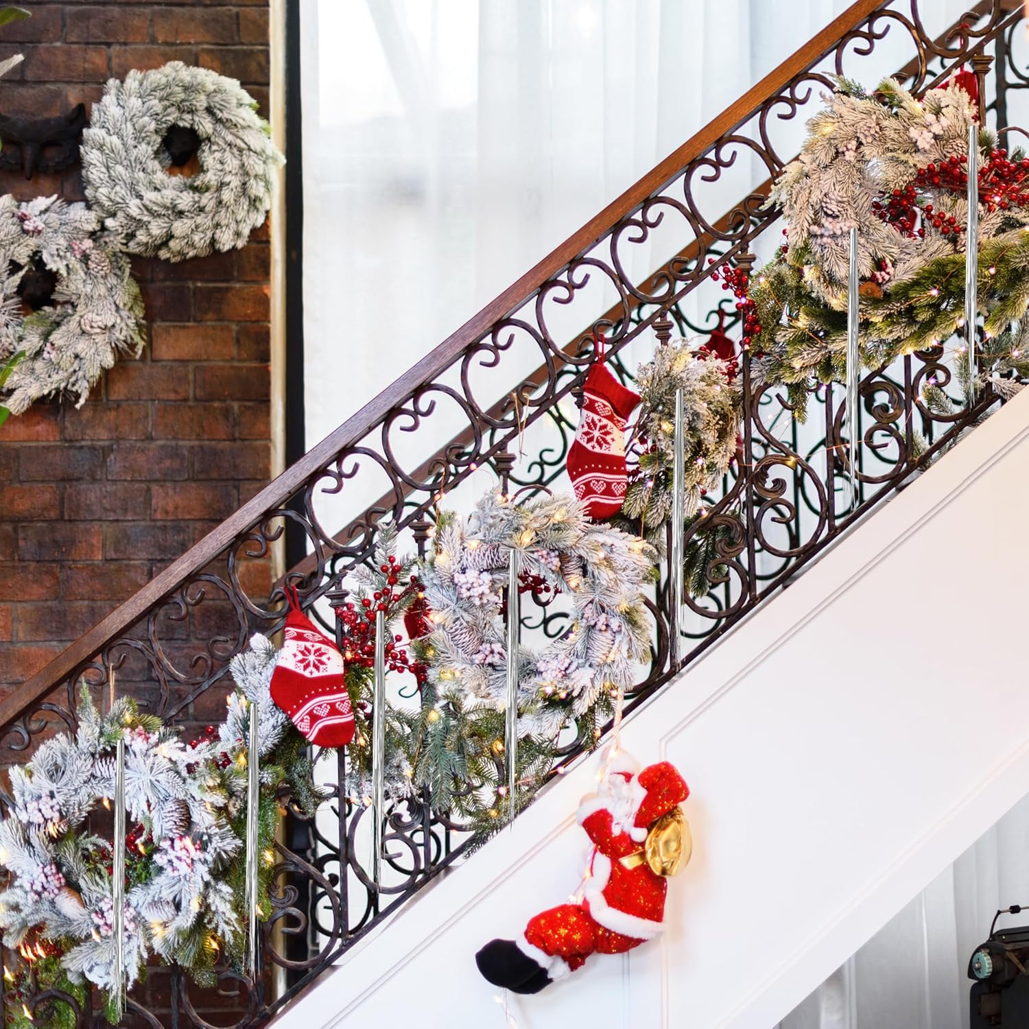 12000 Strands Silver Christmas Strand Tinsel Icicle,19.7" Tinsel Foil Fringes Shiny Icicles Garland Christmas Tree Glitter Hanging Decorations For Indoor Outdoor Home Holiday Party Supplies