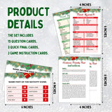Friendly Feud Game - Christmas Family Party Game - Winter Adults Large Group Trivia Games & Activities (02)