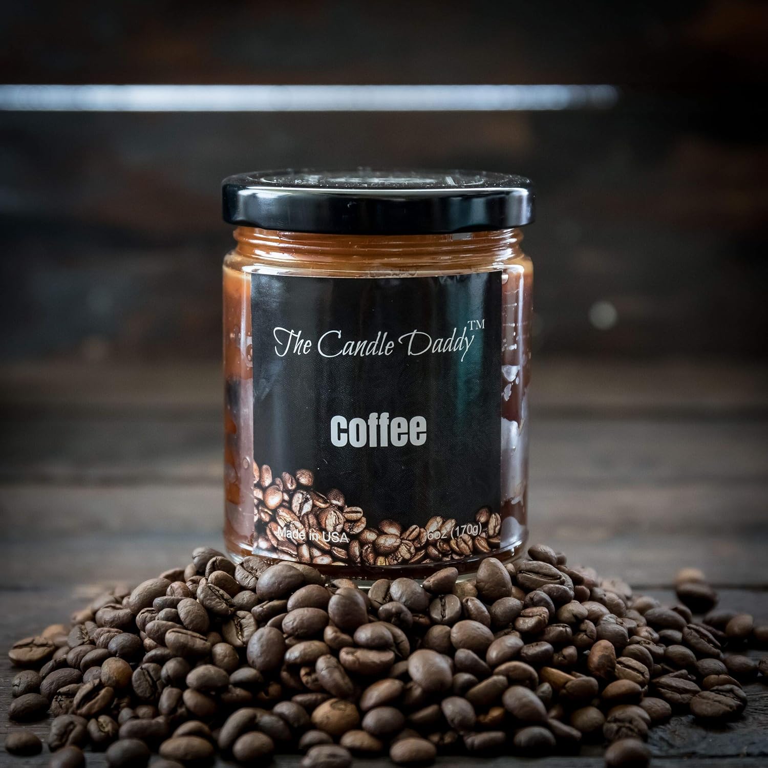 Coffee Scented Candle - 6 Oz Jar Candle - Up To 40 Hour Burn