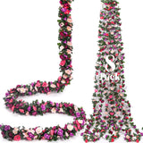 8 Pack 65 Ft Flower Garland Decorations Plastic Artificial Flowers For Wedding Decoration Photo Booth Backdrop