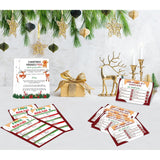 Christmas Friendly Feud Game, Friendly Feud Quiz, Baby Shower Game Cards For Adults, Family Activity, Feud Trivia Quiz, Games For Families Party Winter Party Supplies-Lp6