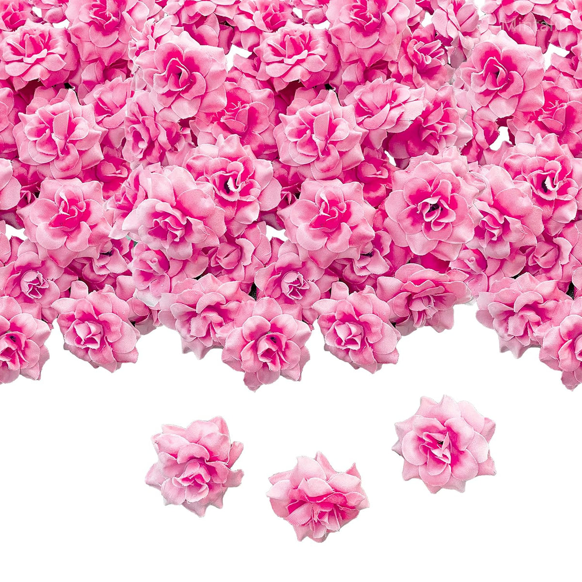 120Pcs Artificial Silk Roses Head Fake Rose Flower Head Diy Roses Heads For Valentine'S Day Wedding Centerpieces Mother'S Day Christmas Flower Wall Diy Crafts Bouquet Home Floral Decoration -Pink