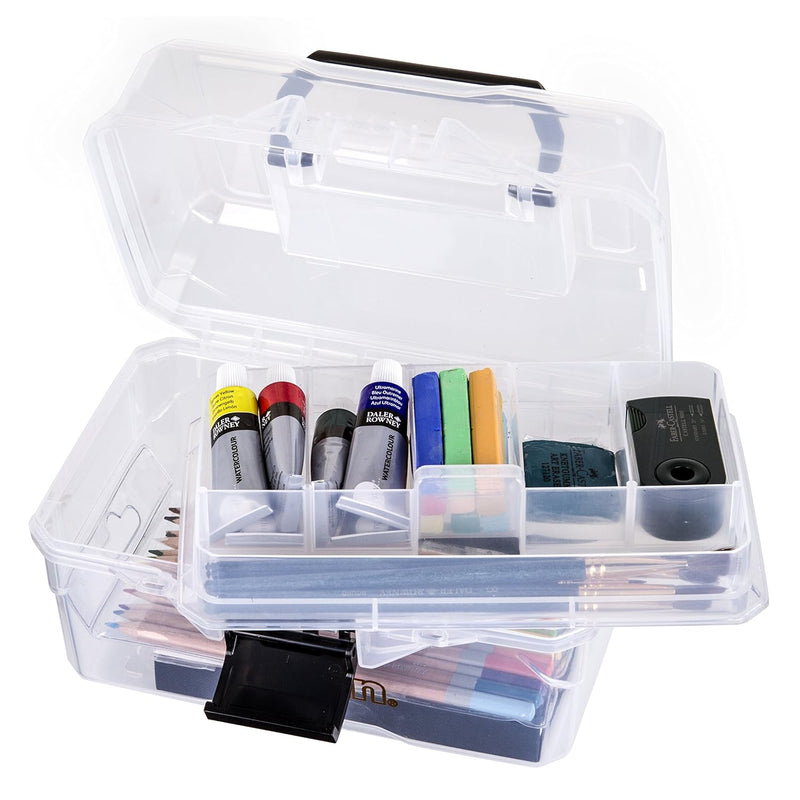 6890Ag Small Project Box, Portable Art & Craft Organizer With Lift-Out