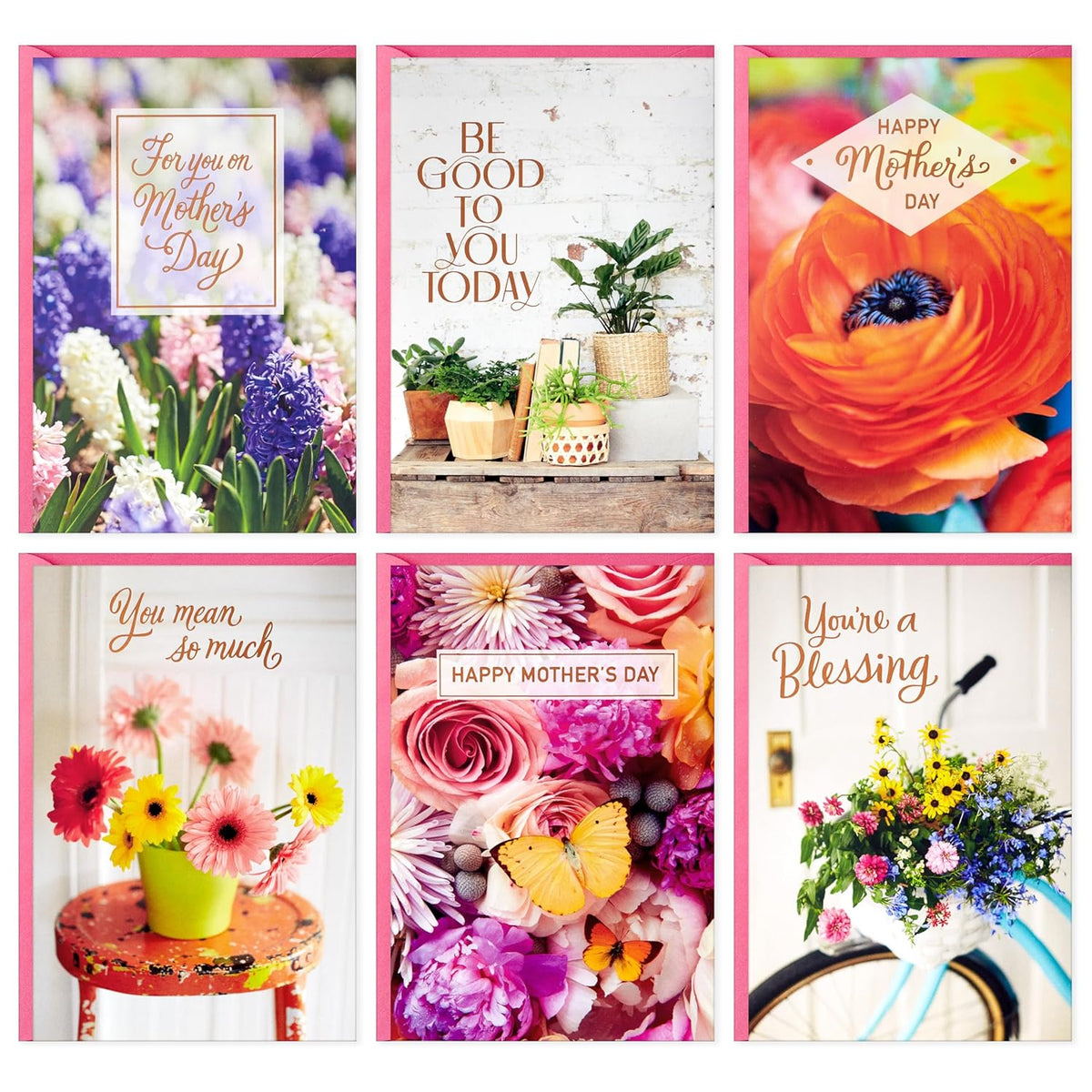 Hallmark Mother's Day Card Assortment (24 Cards with Envelopes) Plants and Flowers