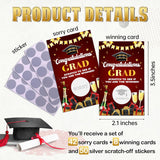 Graduation Games, Scratch Off Graduation Party Game, Grad Party Scratch Games For Adults, Red Gold Congrats Grad Raffle Tickets, Graduation Party Favors Supplies, 50 Pack (03)