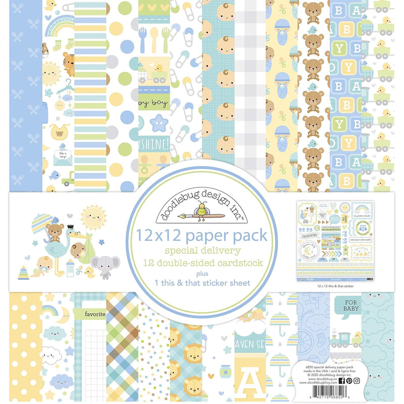 Doodlebug Design Special Deliv Paper 12X12 Pack