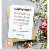 Valentines Day Card For Him, Her – Romantic Greeting Card For Husband, Wife, Boyfriend, Girlfriend – 5X7 Folded Anniversary Card With Envelope & Sticker – Blank Inside, Sweet Love Quote On Front