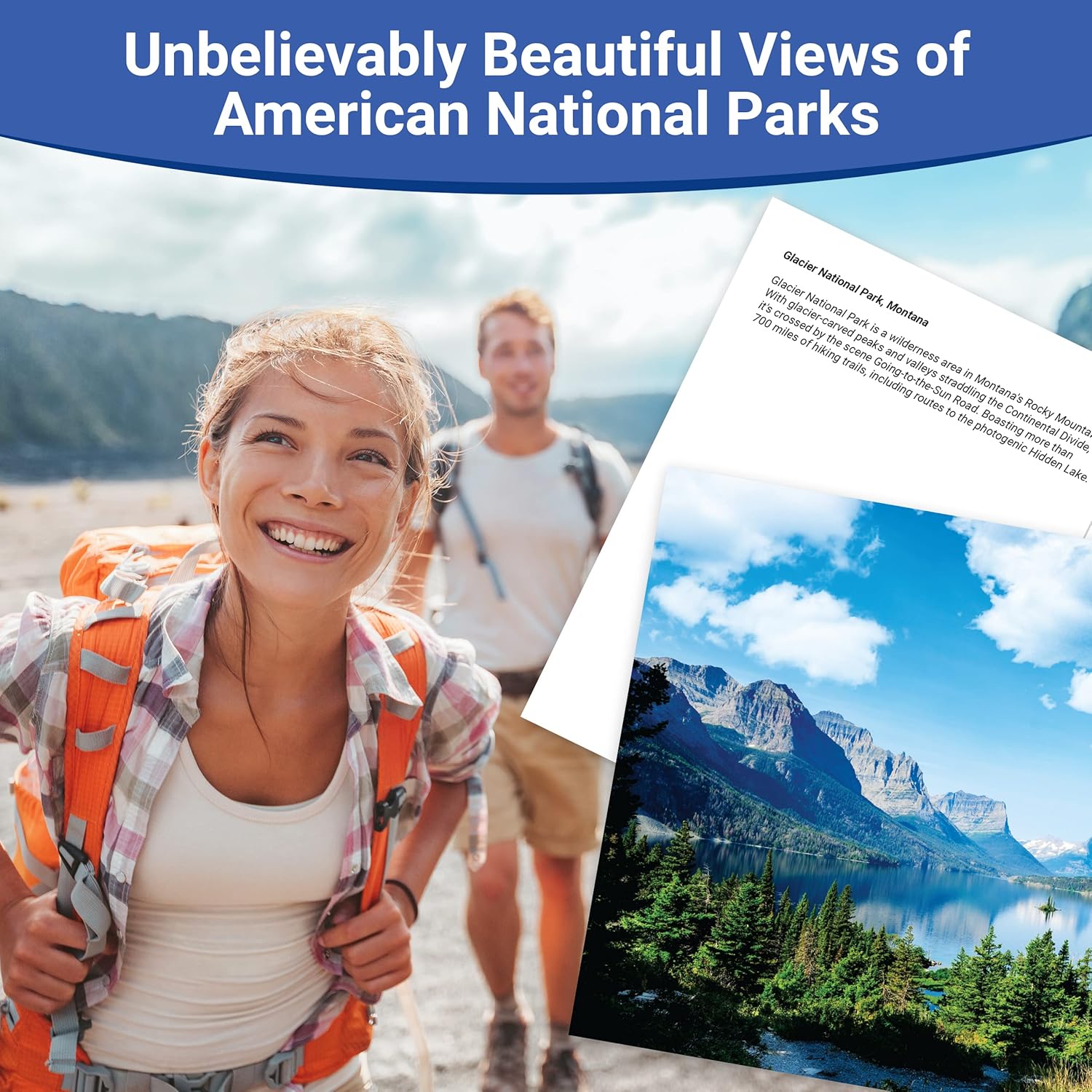 Stunning 4X6In American National Parks Postcards 15Pk. Premium Set Of 15 Post Cards Of Beautiful Scenic Images For Friends And Family Who Love Hiking Nature And Outdoors Or Frame Them As Wall Art!