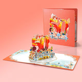 Cutpopup Anniversary Card Pop Up, Wedding 3D Greeting Card (Happy 50Th Anniversary)