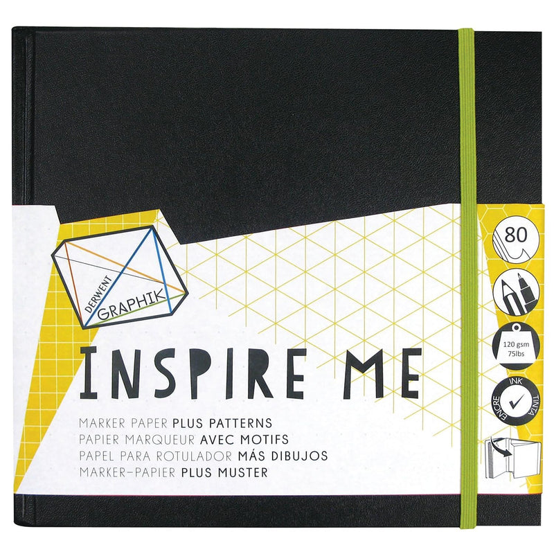 Sketch Book, Graphik Inspire Me, 80 Pages Of Bleed Proof Patterned Paper, Medi