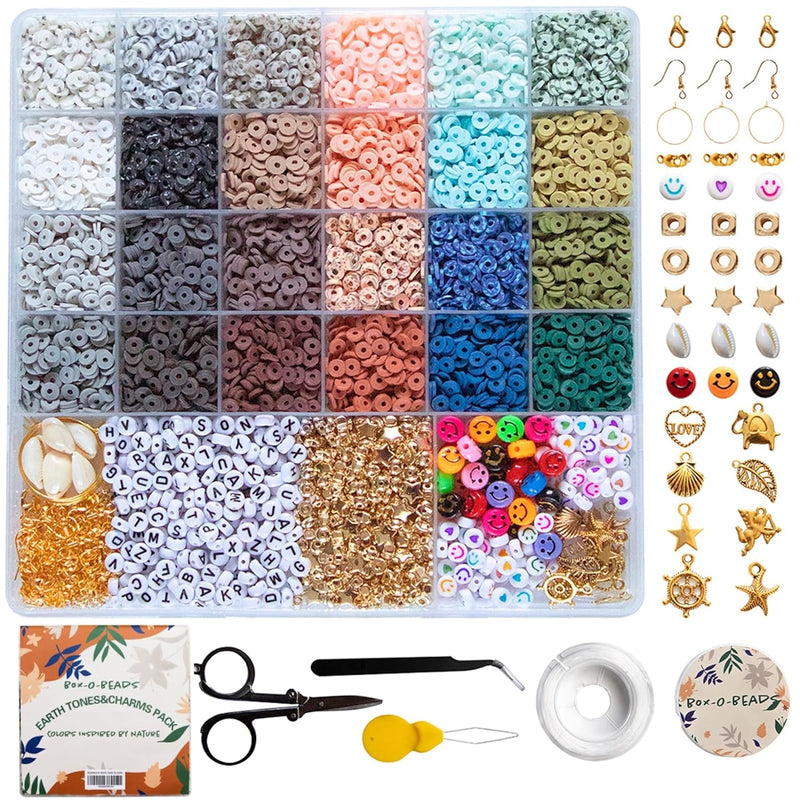 Clay Bead Bracelet Making Kit For Girls 6000 Pcs - Jewelry Craft Set,