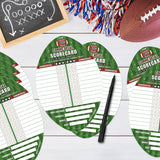25 Pack Football Party Cards Double-Sided, 2 Games In 1 Football Game Cards For Super Football Bowl Game Day Sports Themed Parties