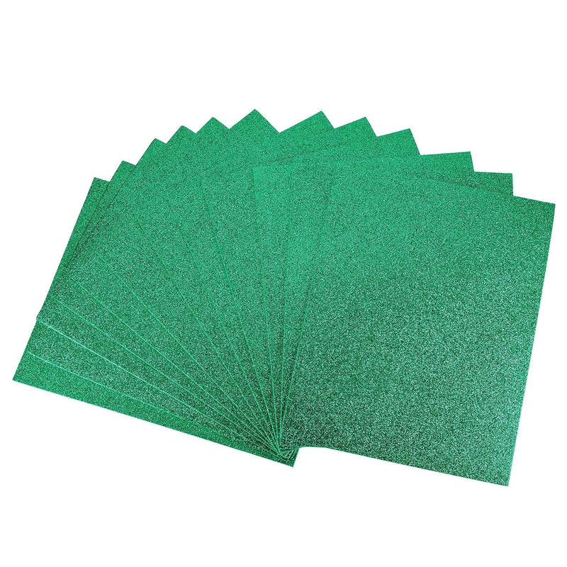 Dark Green Shiny Eva Foam Sheets 11 X 8 Inch 2Mm Thick For Crafts Diy Projects