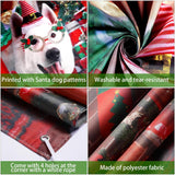 Christmas Door Cover Decoration Funny Merry Christmas Door Cover Backdrop Cute Santa Dog Background For Xmas Holidays New Year Party Winter Decoration 70 X 35 Inch