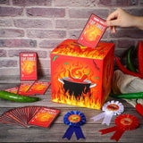 Chili Cook Off Contest Ballot Box With 50 Pcs Voting Cards And 3 Pcs Trophy Award Ribbons For Chili Cook Off Game Award Prizes Party Supplies Decorations Cook Chef, Assembly Needed