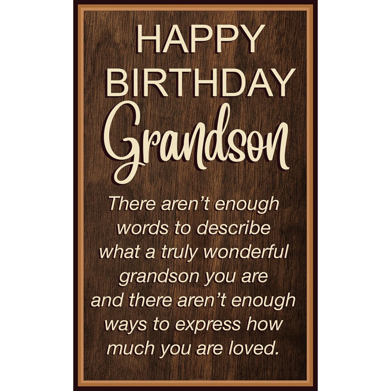 - Birthday Card For Grandson - Made In Chicago - Perfect Size: Opens To A Generous 10? × 7.75? - Excellent Card Stock, Envelope Included - Packaged In Extra Sturdy Mailer - 95787