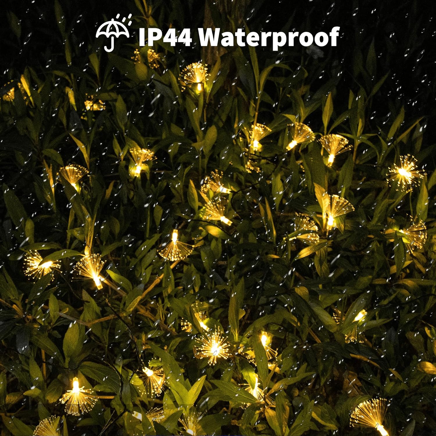 Fiber Optic Fairy Lights Battery Operated, 33Ft 60 Led Mini Firework String Lights With Timer, Green Wire Christmas Tree