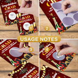 Graduation Games, Scratch Off Graduation Party Game, Grad Party Scratch Games For Adults, Red Gold Congrats Grad Raffle Tickets, Graduation Party Favors Supplies, 50 Pack (03)