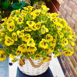 Artificial Flowers For Outdoors Fake Plants, 12Pcs Fake Flowers Artificial Plants Outdoor Uv Resistant,Silk Faux Flowers Shrubs Greenery Plants For Porch Garden Patio Window Box Decor