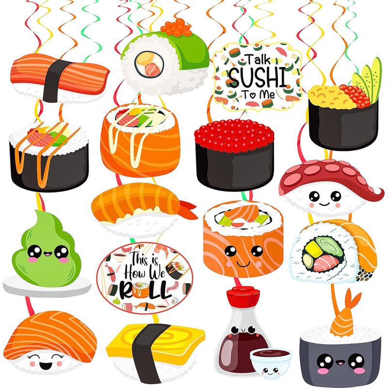 Sushi Party Hanging Swirls Japanese Sushi Hanging Decor Sushi Theme Ce