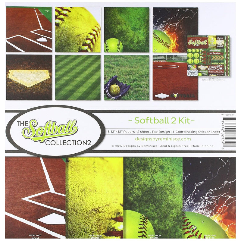 Tsofc-201 The Softball Collection 2 Scrapbook Kit 2