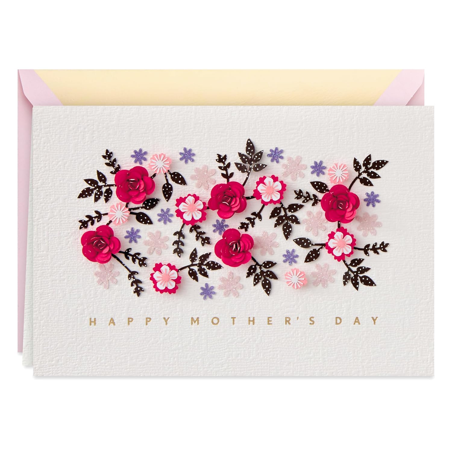Hallmark Signature Mother's Day Card (Cut Paper Flowers Have a Wonderful Day)