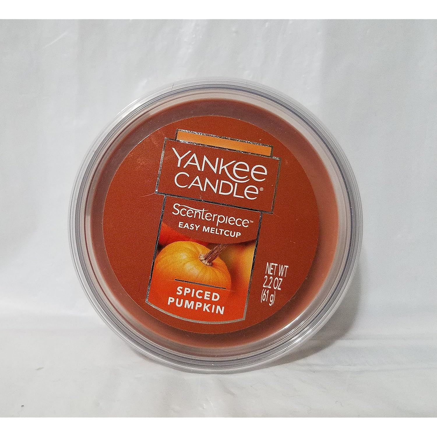 Yankee Candle Spiced Pumpkin Scenterpiece Easy MeltCup, Food & Spice Scent,medium orange,Scenterpiece Easy MeltCups