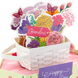 Hallmark Mothers Day Pop Up Card for Grandma (Displayable Basket of Flowers)