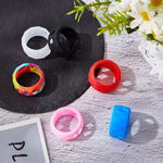 6 Pieces Silicone Anti Slip Ring Non Skid Band Ring Soft Protection Sleeve 25 X 17 Mm