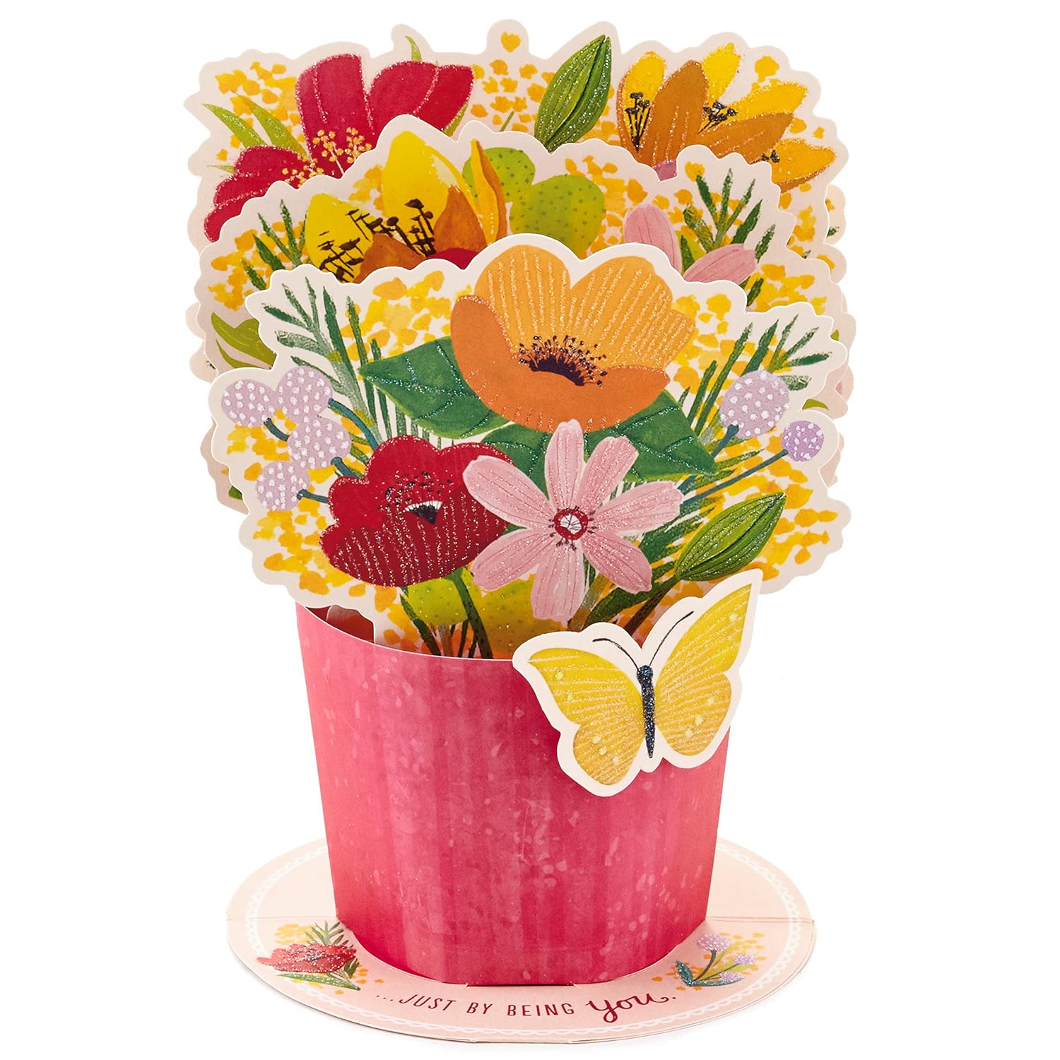Hallmark Pop Up Mothers Day Card or Birthday Card for Women, Her, Grandma, Sister, Daughter, Friend (Flower Bouquet)