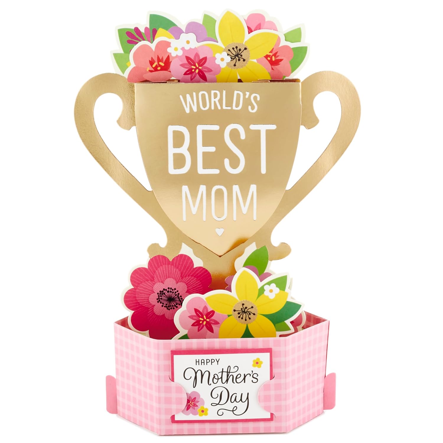 Hallmark Mothers Day Pop Up Card (Displayable World's Best Mom Trophy)