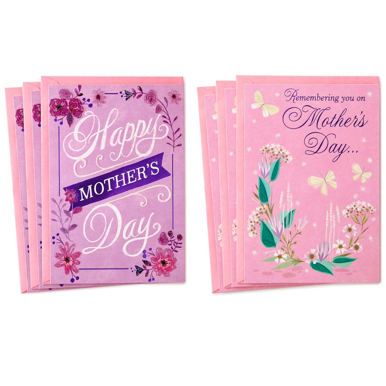 Hallmark Mothers Day Card Assortment, Remembering You on Mother's Day (6 Cards with Envelopes)