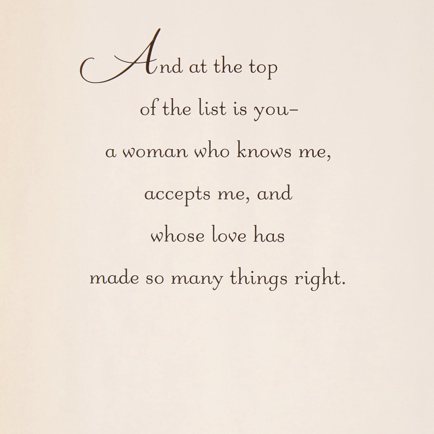 Hallmark 729VFE1191 Valentines Day Card for Wife or Girlfriend (Beautiful You)