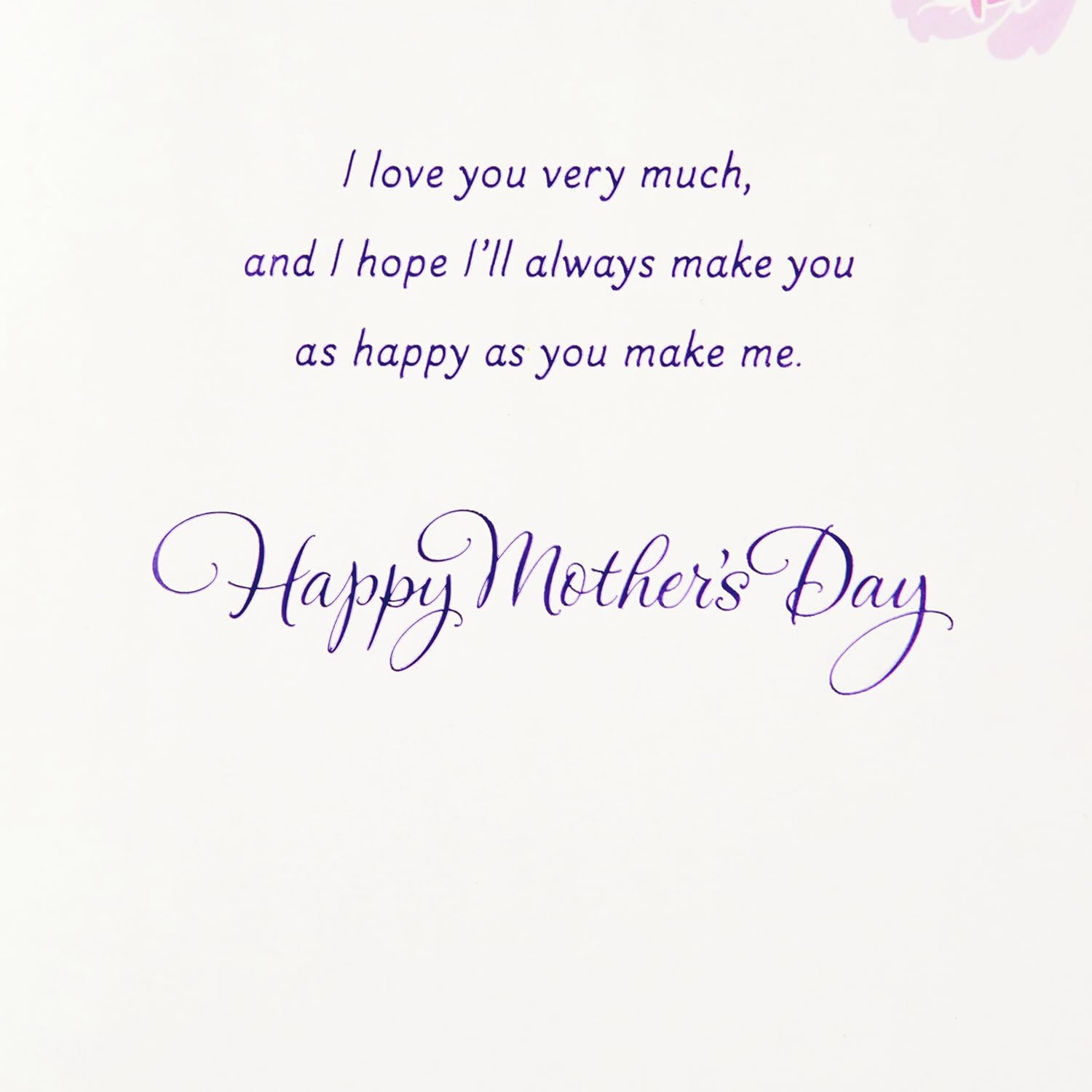 Hallmark Mothers Day Card for Wife (Purple Flowers) (699MBC1249)