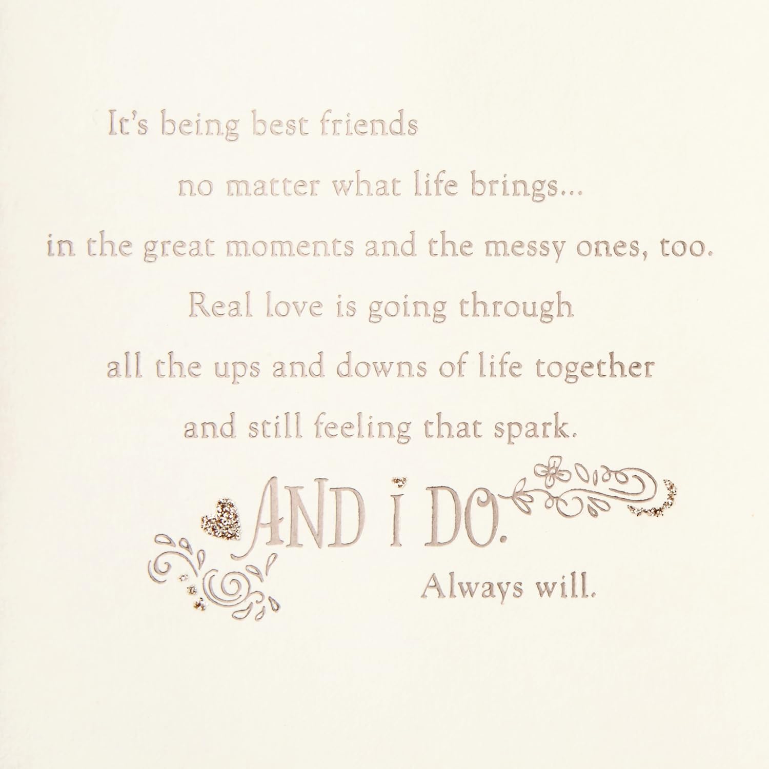 Hallmark Valentines Day Card for Husband, Wife, Boyfriend, Girlfriend (Real Love) Anniversary Card, Love Card
