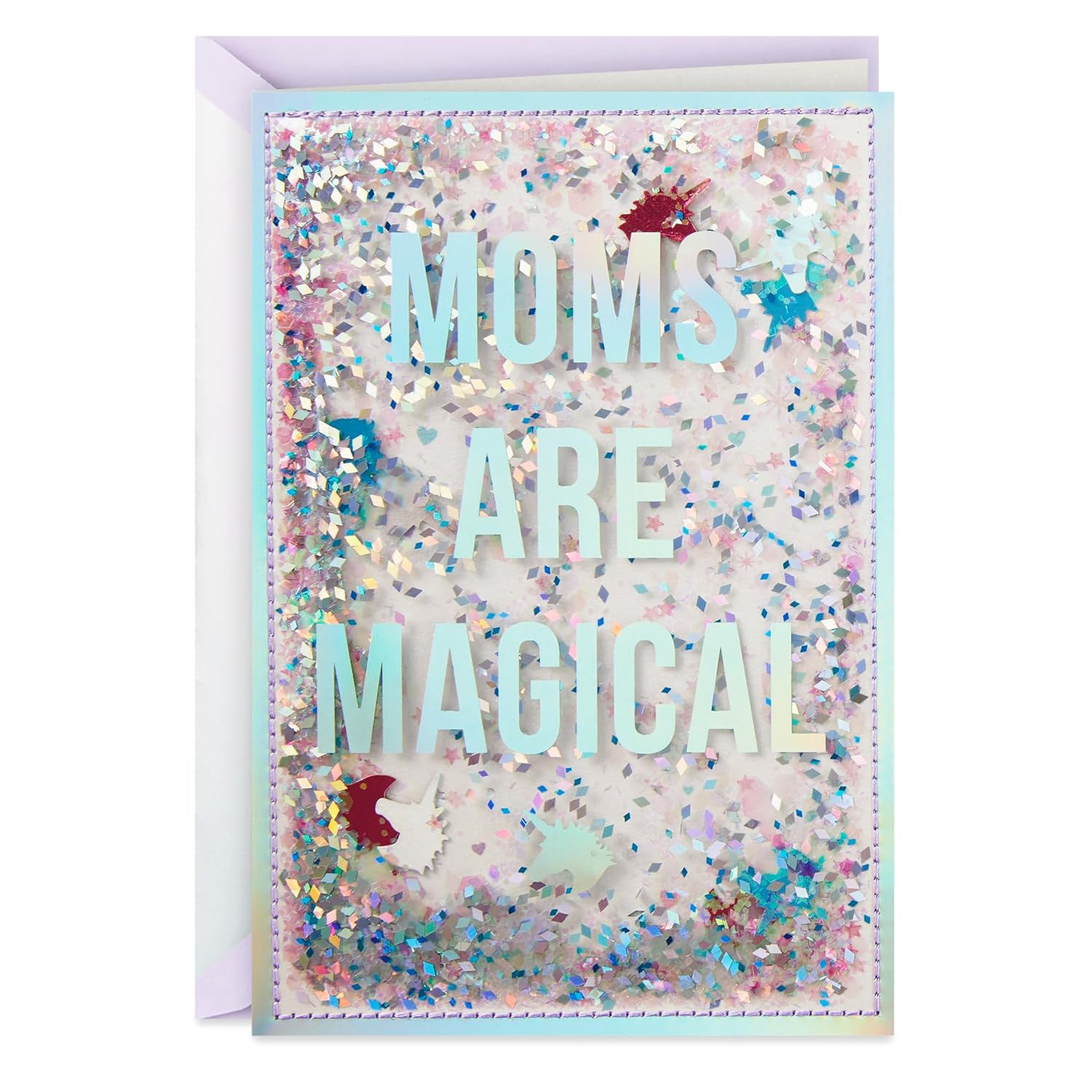 Hallmark Signature Mothers Day Card (Unicorns, Moms are Magical)