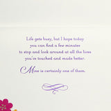 Hallmark Mothers Day Card (Glitter and Foil Flowers)
