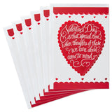 Hallmark Valentine's Day Cards Pack, Heart (6 Valentine Cards with Envelopes)