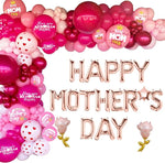 104Pc Mother's Day Balloon Arch Kit - Best Mom Ever Red Party Decorations