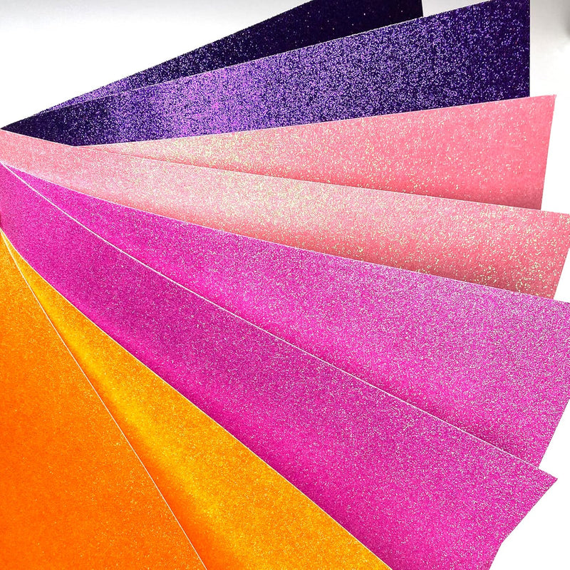 Nonshed Glitter Cardstock Paper, 48 Sheets 24 Colors, Premium Glitter Paper Fo