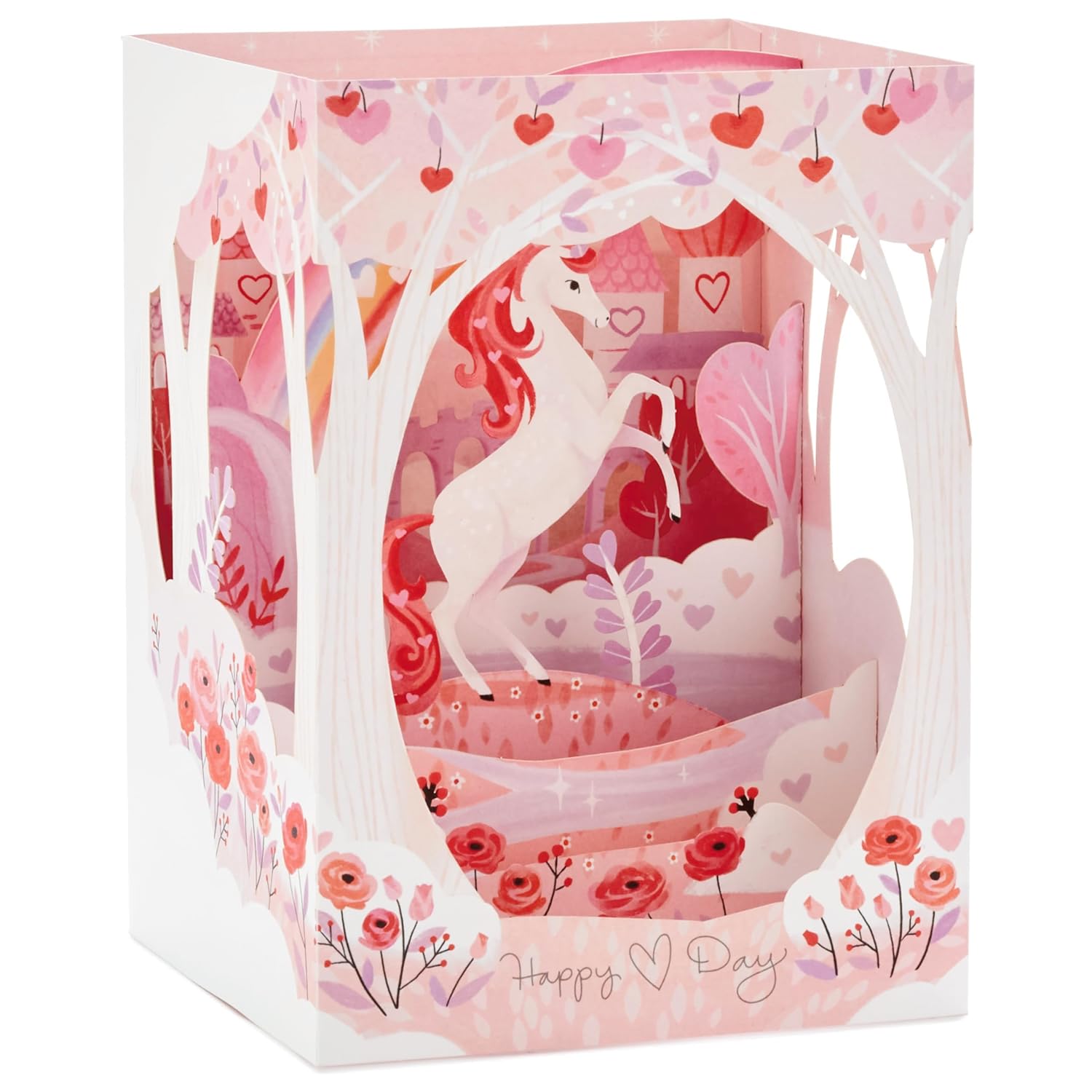 Hallmark Paper Wonder Valentines Day Pop Up Card (Unicorn, Magical Wishes)