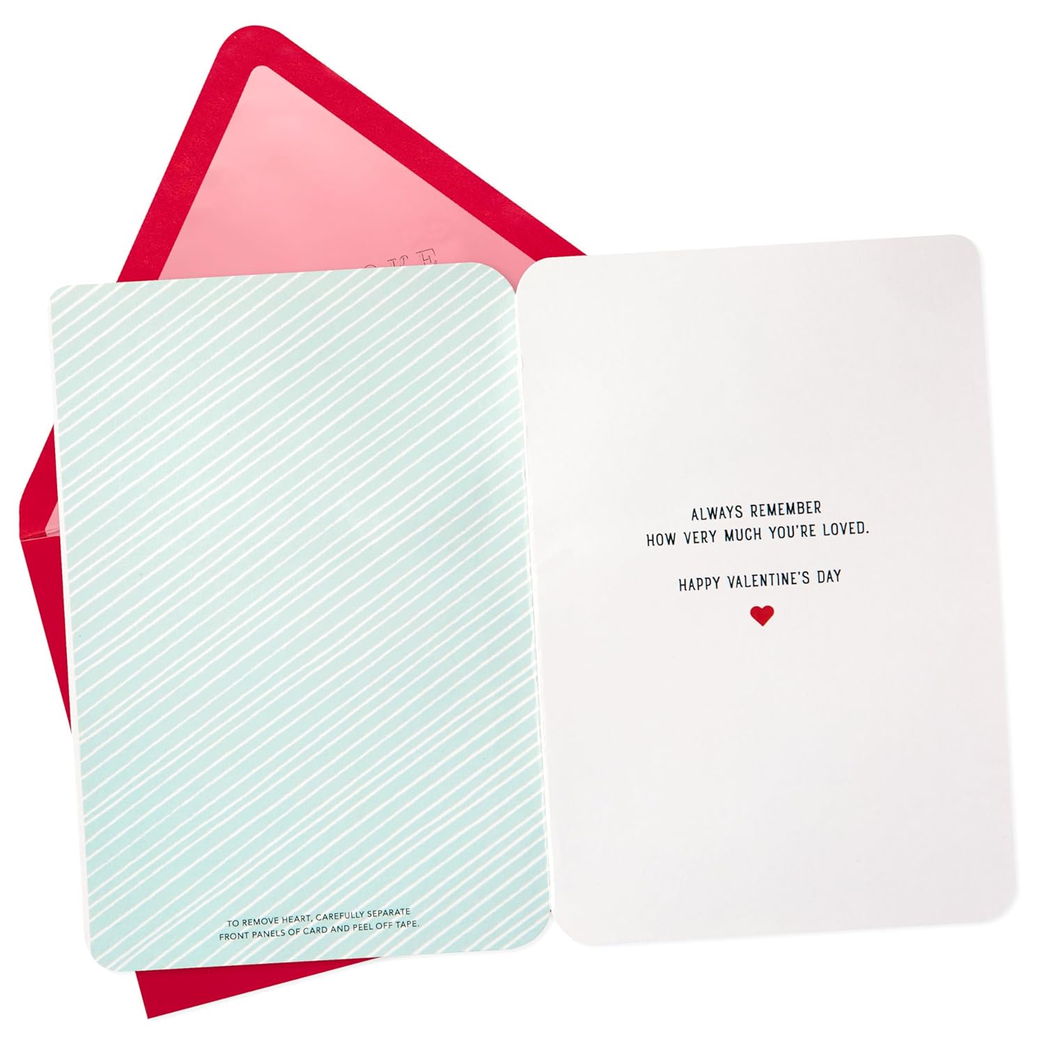Hallmark Signature Valentines Day Card for Kids (Removable Felt Heart Ornament)