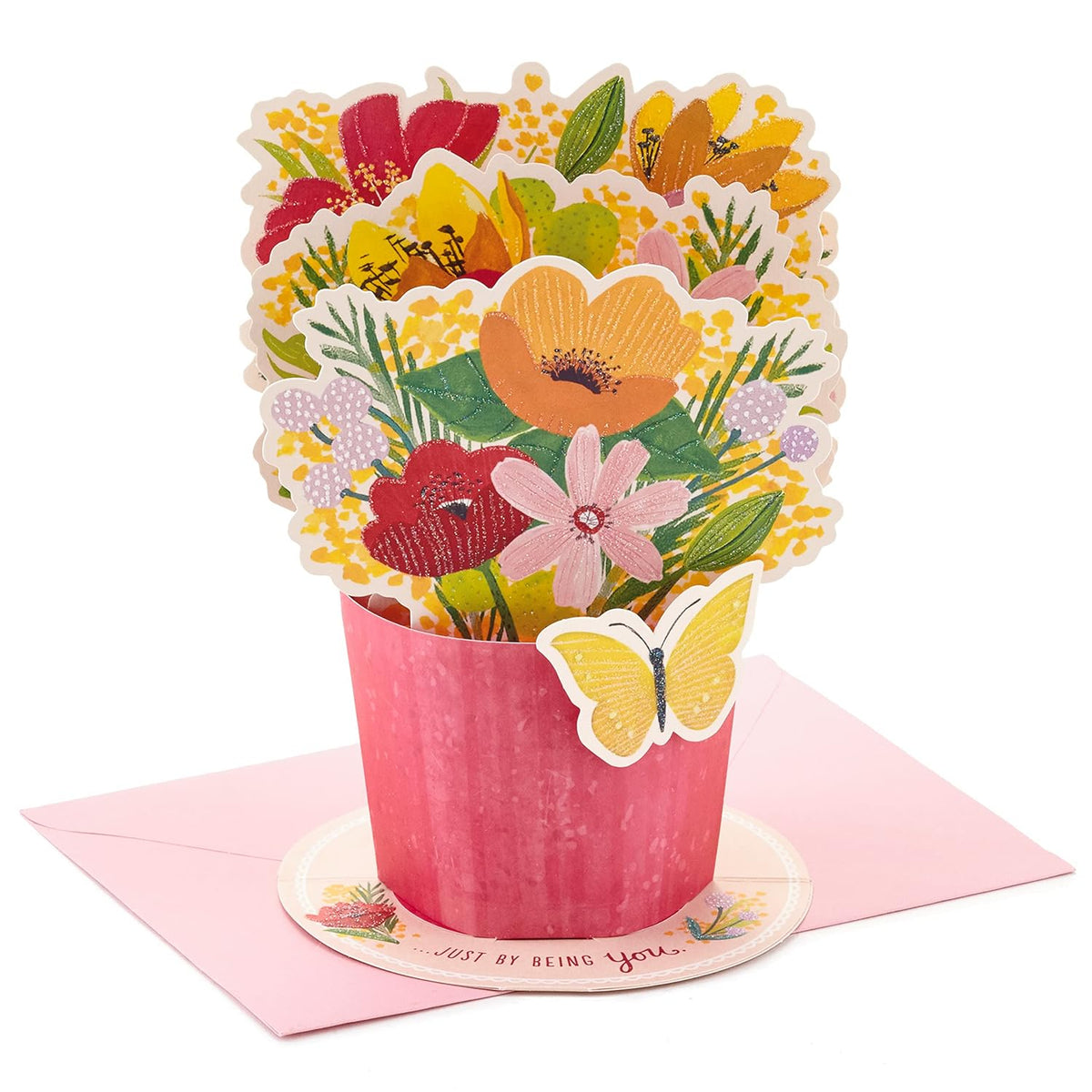 Hallmark Pop Up Mothers Day Card or Birthday Card for Women, Her, Grandma, Sister, Daughter, Friend (Flower Bouquet)