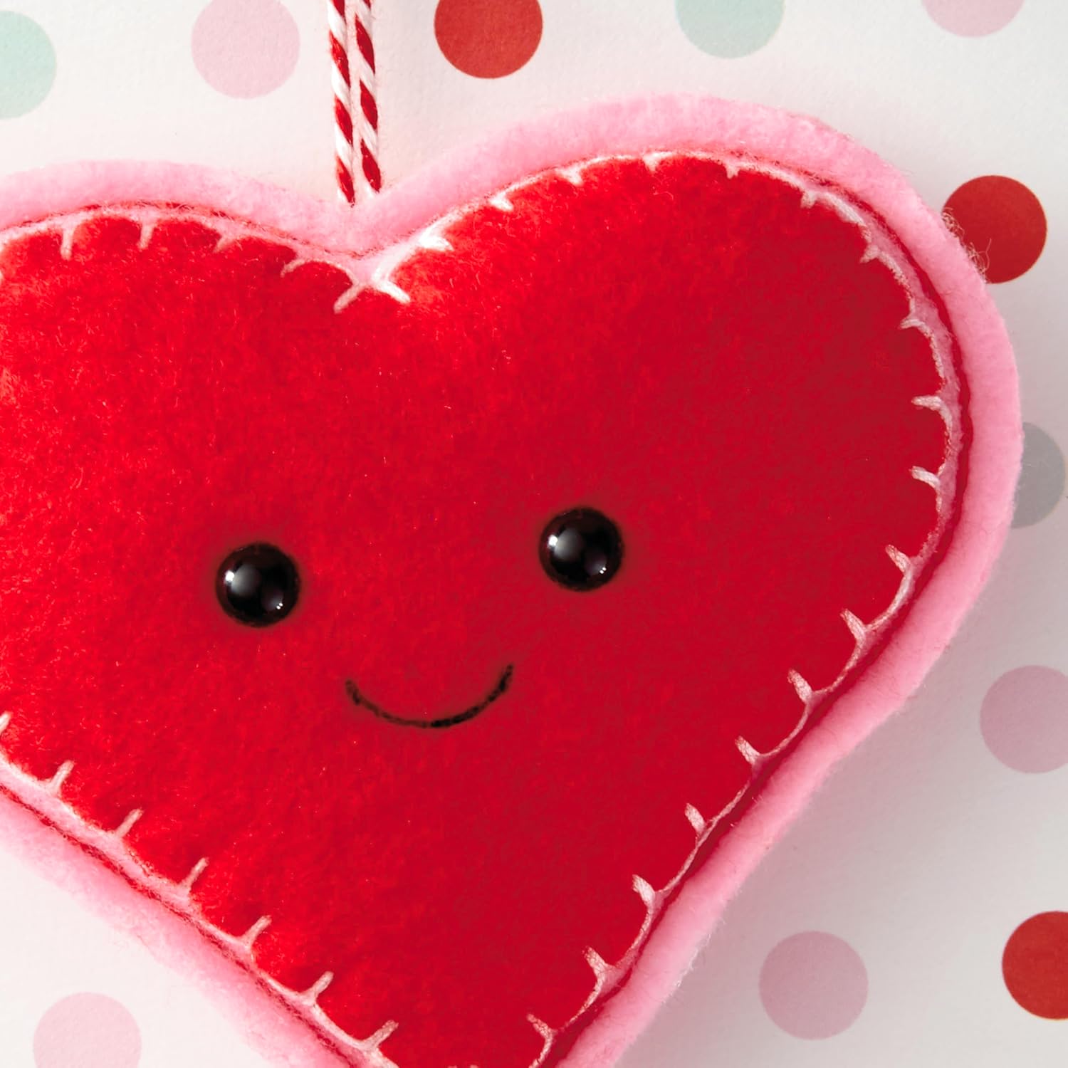 Hallmark Signature Valentines Day Card for Kids (Removable Felt Heart Ornament)