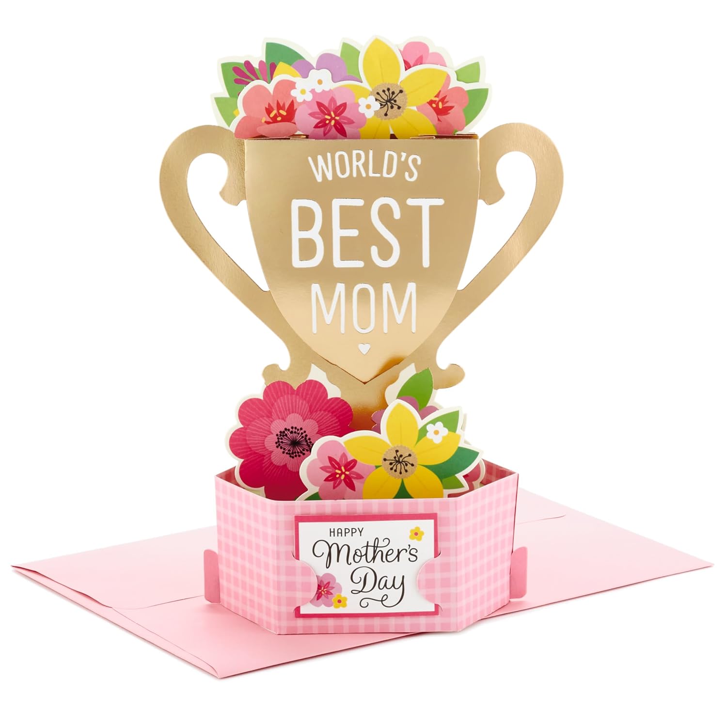 Hallmark Mothers Day Pop Up Card (Displayable World's Best Mom Trophy)