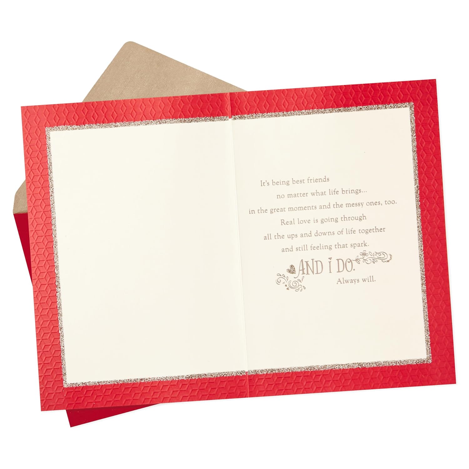 Hallmark Valentines Day Card for Husband, Wife, Boyfriend, Girlfriend (Real Love) Anniversary Card, Love Card